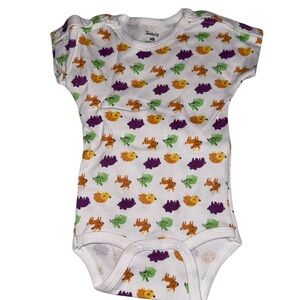 Tender Ivy Kids Printed One Piece - White with Multicolor Design